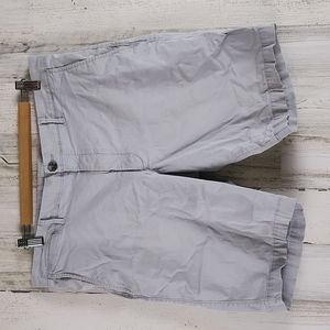 Goodfellow & Co stone gray Linden flat front shorts pockets Size 36